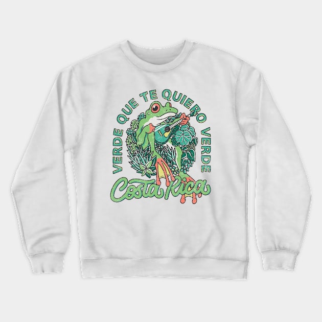 funny frog costarica Crewneck Sweatshirt by paintkiller617